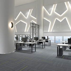 Losetas de Alfombra Comerciales de Nailon con Diseño de Rompecabezas, Ecológicas, Antideslizantes, Cuadradas, de 50x50cm, para Oficina y Sala de Estar - Product Image 2