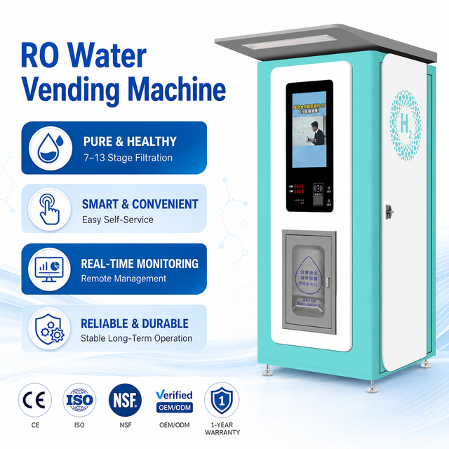 Money-earning Cheap Commercial Use Automatic Self-service 400/800 GPD Water Vending Machine Coin Operated Water Vending Machine