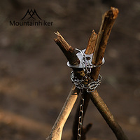 Mountainhiker Crochet triangulaire en acier inoxydable pour le camping en plein air, pour ranger et transporter de petits accessoires et objets