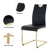 La chaise de salle à manger minimaliste en cuir PU en forme de Z est idéale pour une utilisation dans les maisons, les hôtels, les appartements et autres environnements.