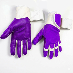 Guantes de Bateo de Béisbol Rojos, Blancos y Verdes, Diseño Sólido, Estilo Deportivo, Antideslizantes, Transpirables, Duraderos, para Entrenamiento, para Mano Izquierda o Derecha - Product Image 1