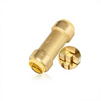 Raccord de plomberie à visser G&D 1/2 pouce pour tubes en cuivre, PEX et CPVC |   Clip de déconnexion - Garantie de 3 ans - Modèle 12 - Vérifier