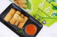 1oz Rouleaux de printemps aux légumes surgelés IQF, croustillants, végétaliens, pour repas d'avion et menus enfants, vente en gros