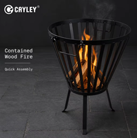 Brasero extérieur hexagonal, chauffage à bois à toit à plusieurs niveaux pour le camping hivernal et la terrasse