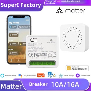 Interrupteur intelligent transfrontalier <span class=keywords><strong>HomeKit</strong></span> Alexa Voice 16A avec télécommande Google Assistant SmartThings Modèle B9 - Product Image 5