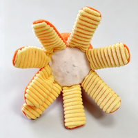 Jouet pour chien : Balle barbelée, Balle élastique sonore, Balle interactive pour l'entraînement et le renifleur d'aliments cachés, Jouets en peluche pour animaux de compagnie