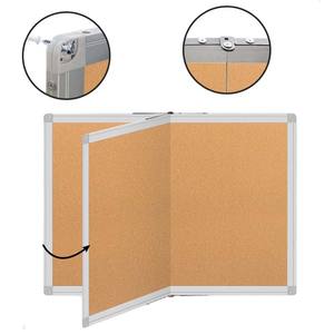 <span class=keywords><strong>Tableau</strong></span> d'affichage mural suspendu pour bureau <span class=keywords><strong>Tableau</strong></span> en liège décoratif pliable - Product Image 4