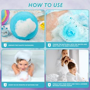 ลูกบอลเกลืออาบน้ำสูตรระเบิดขายดี ชุดเกลือทะเลสำหรับอ่างอาบน้ำในกล่อง - Product Image 4