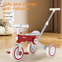 Nouveau tricycle multifonctionnel pour enfants, vélo, chariot, trotteur et porteur, poussette en métal pour bébés de 1 à 8 ans, vente en gros