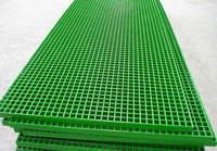 Vinyl Ester FRP Grating Dengan Kandungan Kaca Tinggi untuk Tahan Air Klorin, Pelarut Kimia, dan Kabut Garam.