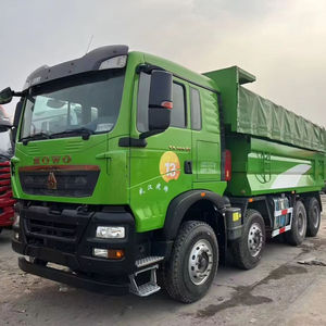 Camion benne lourd d'occasion à bas prix, Diesel Sinotruk HOWO 336 371 400 8x4, moteur Weichai Euro 3, conduite à gauche, caméra arrière - Product Image 1