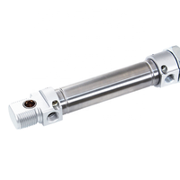 Actionneur pneumatique à poussée linéaire DSNU-PPV-A, tampon pneumatique ISO6432, petit piston