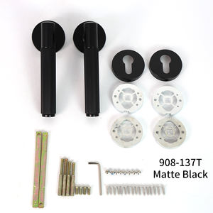 Maniglia per porta manichino interna in lega di zinco solido resistente oro nero lucidato per pistola in <span class=keywords><strong>metallo</strong></span> zigrinato maniglia per porta - Product Image 5