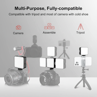Lampe LED portable de poche pour appareil photo, éclairage vidéo pour vlog, lumière d'appoint professionnelle pour la beauté et les selfies