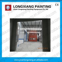 Cabine de peinture automobile grande capacité Longxiang LX-90A avec fonction de séchage, ventilateur d'extraction 20000m/h, brûleur diesel 260000kcal/h, certifiée CE, intelligente