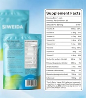 SIWEIDA Mélange Boisson Électrolytique Sans Sucre Bas Sodium Hydratation Récupération Sport Énergie 20 Sachets 120g Complément
