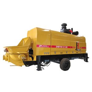 Pompe à béton mobile de petite taille montée sur remorque, série DHBT, nouvelle marque JIUHE, prix bas, pompe à béton remorquable - Product Image 1