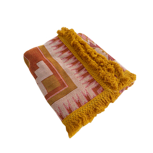 New 100% Cotton Tái Chế Bohemian Hình Học Ném Thảm Bán Buôn Jacquard Tùy Chỉnh Dệt Tấm Thảm Chăn - Product Image 1