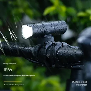 Đèn pin phía trước có thể sạc lại loại C 800 <span class=keywords><strong>Lumen</strong></span> cho xe đạp leo núi Chống nước chống chói Ống kính có thể xoay Đèn pha xe đạp - Product Image 5