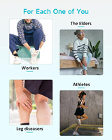 neu erholung elektrisch beheizte fuß- und wellenluftkompression beinmassagegerät mit wärmeluftkompression für kreislauf und entspannung