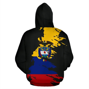 Colombia Sudadera con capucha <span class=keywords><strong>Bandera</strong></span> Pintura Ropa personalizada Fabricantes Sudaderas con capucha personalizadas para hombres Sudadera con capucha gráfica para hombres - Product Image 3