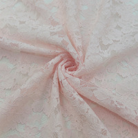 Dentelle en coton fleuri de haute qualité YY, dentelle en nylon et viscose rose brodée pour robes et vêtements pour femmes