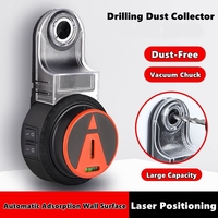 Collecteur de poussière pour perceuse 2 en 1 et niveau laser 360° °   Collecteur de poussière rotatif pour perçage, aspirateur électrique autoportant pour perçage