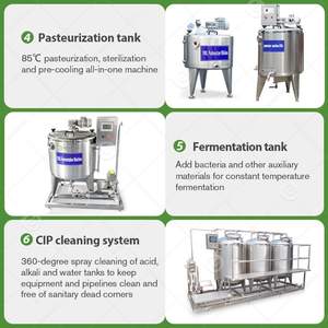Máquina Procesadora de Línea de Producción Industrial para Yogur Griego Completo a Base de Leche de Camello y Vaca - Product Image 4