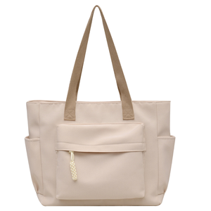 Bolso Tote Versátil de Alta Calidad con Bordado, para Mujer, para Viajes Diarios, Gran Capacidad, Portátil, con Forro de PVC, para Estudiantes Universitarias - Product Image 2