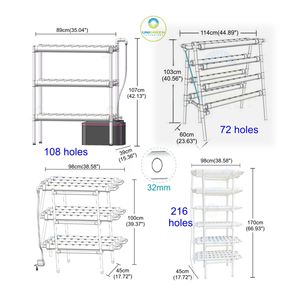 Système hydroponique miniature double face pour 72 plantes, kit de <span class=keywords><strong>culture</strong></span> hydroponique miniature, <span class=keywords><strong>serre</strong></span>, horticulture d'intérieur pour légumes - Product Image 2