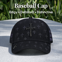 Casquette de baseball personnalisée à 5 panneaux, visière incurvée, structurée, réglable, avec broderie de patch croisé, style streetwear, unisexe, Gorras