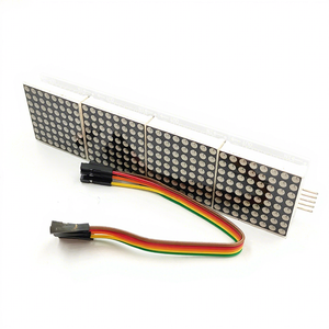 <span class=keywords><strong>Module</strong></span> d'affichage LED MAX7219 4 en <span class=keywords><strong>1</strong></span>, 5V, bleu, rouge, vert, 8*8, <span class=keywords><strong>module</strong></span> de contrôle avec câble 5P pour affichage matriciel - Product Image 1
