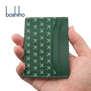 Trendy Minimalist PU Leather <b>Wallet</b> with Customized Design Own Pattern Logo Premium <b>RFID</b> Blocking & Anti-Theft Open Closure - Product Image 1