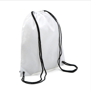 Wholesale Customized Promotional Polyester Nylon Drawstring 30cm Shop and <b>Backpack</b> Draw String Bags - Product Image 4