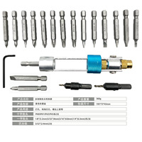High Speed Steel 20 Piece Countersink Drill Head Set Screwdriver Conversion Tool For Metal Working