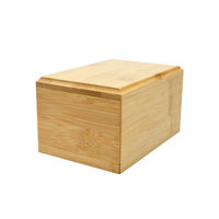 Urne en bambou écologique pour animaux de compagnie Cercueil commémoratif durable et vert pour animaux de compagnie Option durable et respectueuse pour votre ami à fourrure
