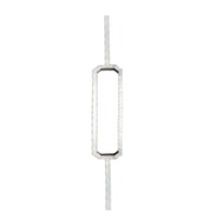 Balustrade Métallique Classique Populaire pour Intérieur, Balustres en Aluminium Creux Double Rectangle pour Rampes d'Escalier
