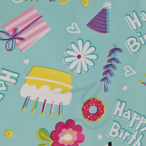 Envoltorio de regalo personalizado de 80g para fiesta de cumpleaños, 0,43x3m, para embalaje de cajas de cosméticos, papel de regalo - Product Image 1