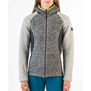 GRESSONEY felpa da donna in seta di alta qualità con cappuccio ricamato con cappuccio sbuffo con strass stile Streetwear per l'inverno - Product Image 1