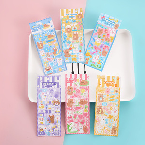 Autocollants décoratifs transparents personnalisés en gros, mignons et de dessin animé, durables, imperméables, écologiques, logo d'entreprise personnalisé pour la promotion - Product Image 3