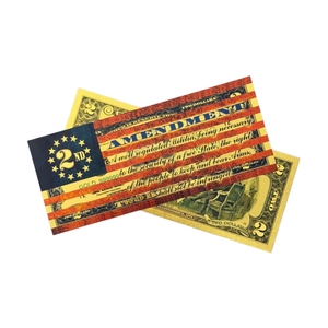 Uang Kertas Amandemen Kedua Amerika Baru 2026 Berlapis Emas 24K untuk Koleksi - Product Image 2
