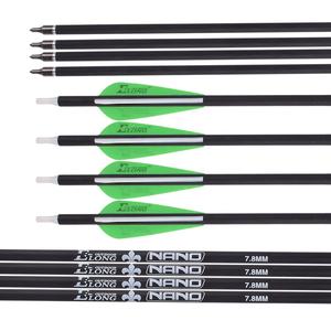 Elong Offre Spéciale Flèches en fibre de verre de 7.8mm pour <span class=keywords><strong>Archer</strong></span> Tir à <span class=keywords><strong>l</strong></span>'arc en fibre de verre Flèche en carbone mixte - Product Image 4