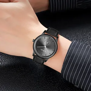 Reloj de Pulsera TOMI T088 para Hombre, Diseño de <span class=keywords><strong>Dos</strong></span> Agujas, Estilo Casual <span class=keywords><strong>y</strong></span> Minimalista, Reloj de Cuarzo con Correa de Cuero, Caja para Reloj - Product Image 6