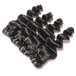Paquetes de Cabello Humano Virgen Indio Crudo de Primera Calidad a Precio de Fábrica, Proveedores de Extensiones de Cabello Humano de Templo Indio al por Mayor - Product Image 5