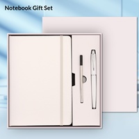Set Kotak Hadiah Pena yang Dapat Disesuaikan dengan Sampul Kulit Imitasi Kertas Hutan untuk Buku Catatan Kantor Bisnis Berkualitas Tinggi Buatan Tangan dengan Warna yang Dapat Disesuaikan