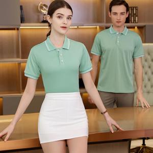 Chemises de marque personnalisées à manches courtes 100% polyester anti-boulochage Polo pour hommes - Product Image 2