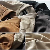 Blouson aviateur unisexe personnalisé de haute qualité avec fermeture éclair pour le travail Veste aviateur universitaire en cuir imperméable Letterman vierge OEM pour hommes