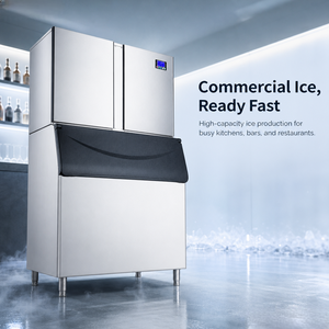 Máquina de Hielo Comercial HELAXEN de 1000 kg por Día, de Acero Inoxidable con Motor para <span class=keywords><strong>Restaurante</strong></span> - Product Image 3