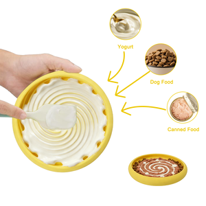 Gamelle anti-glouton étanche en silicone <span class=keywords><strong>de</strong></span> qualité alimentaire <span class=keywords><strong>pour</strong></span> animaux <span class=keywords><strong>de</strong></span> compagnie avec base à ventouse, petit tapis à lécher <span class=keywords><strong>pour</strong></span> chat et <span class=keywords><strong>chien</strong></span>, logo personnalisé - Product Image 3