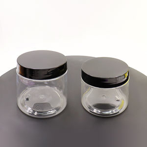 Frascos de Plástico PET Transparentes en Blanco y Negro con Tapas de Rosca para Crema Facial - Product Image 5